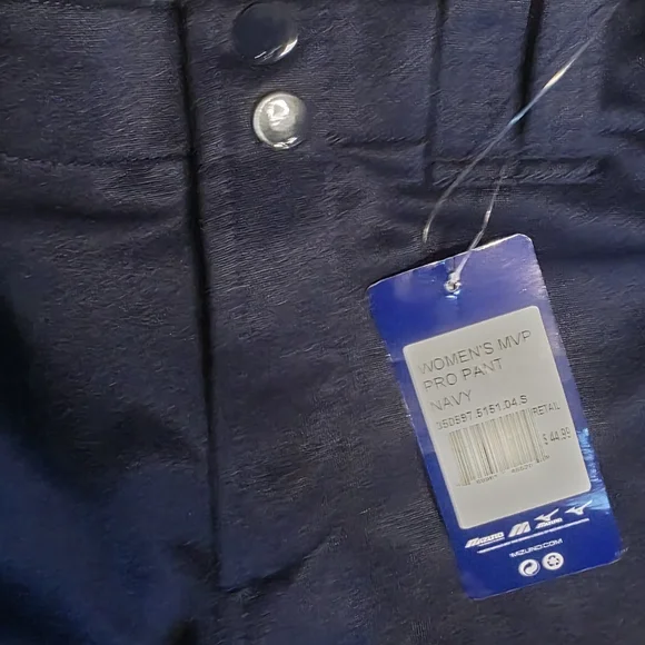 Mizuno Women Dark Blue Softball Joggers Size Small - Picture 3 of 10